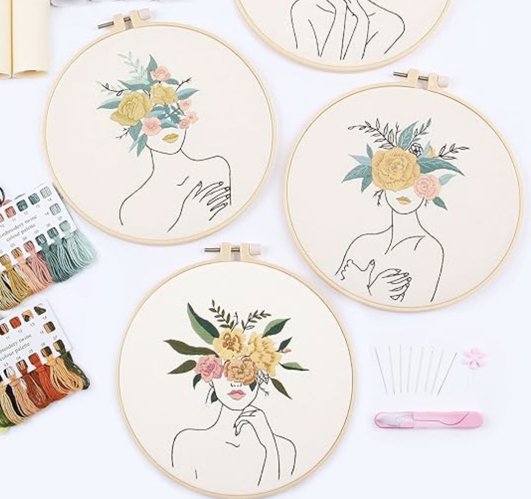 סט 4 ערכות רקמה